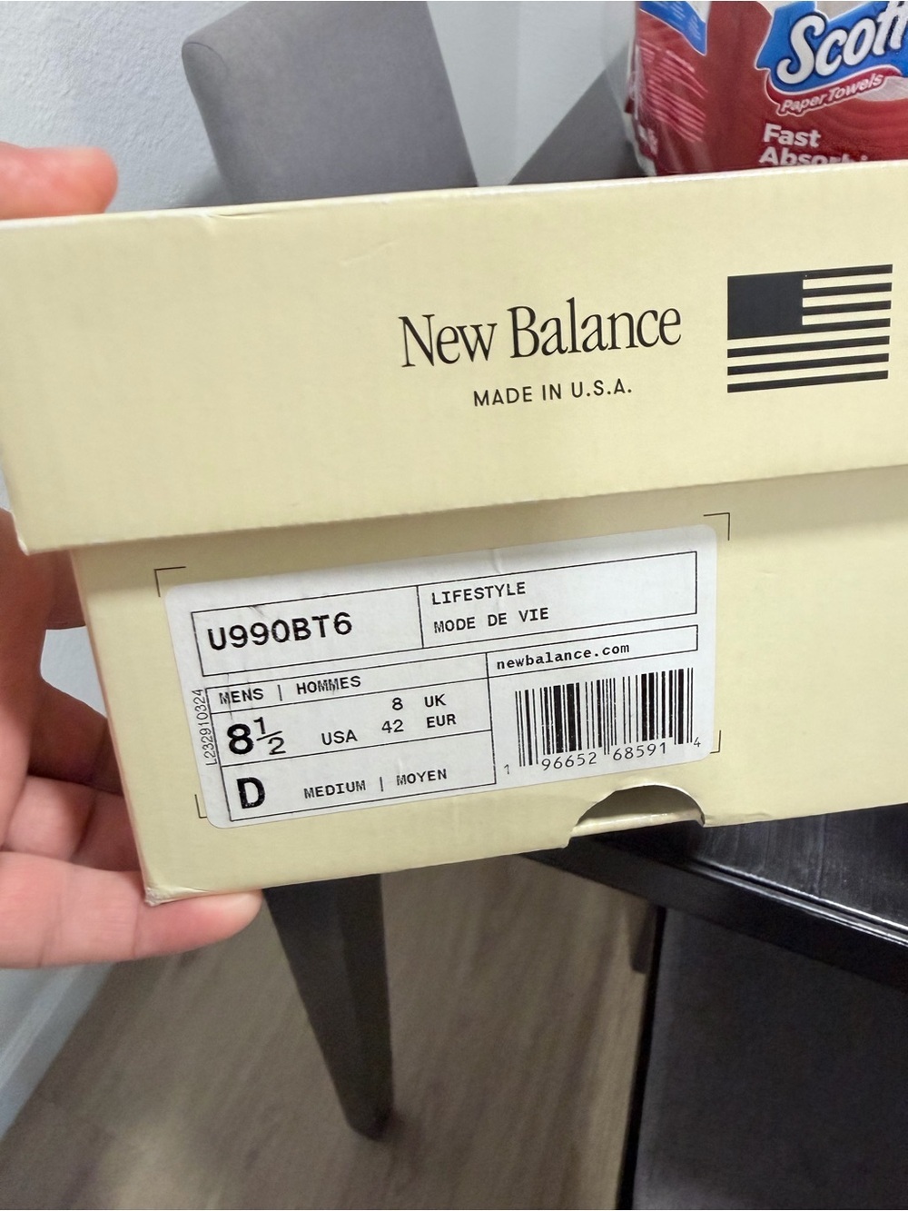 New Balance 990 teddy Santis Maroon - Picture 11 of 11